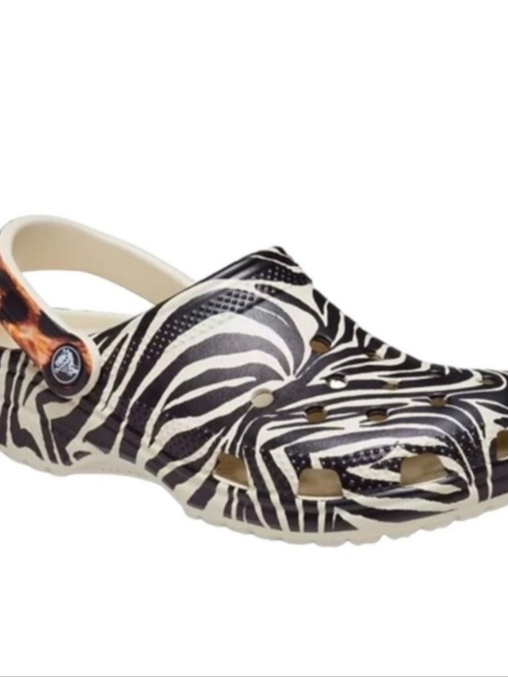 Zebra Print Classic Clog - Black & White
